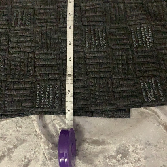 Grey strapless sequenced evening  dress - Picture 9 of 11